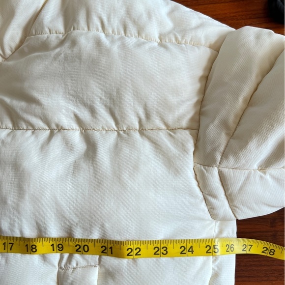 OOFwear Coat Women Size 48 L/XL Cream Puffer Zip Front Insulated Oversized - Picture 10 of 14